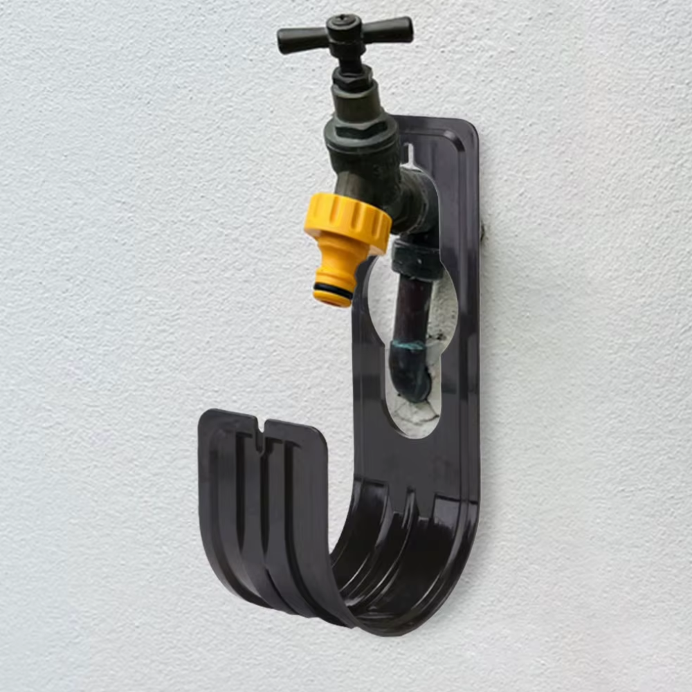 Jardioui 1 Support (24.90 €/ pcs) / Noir Support Murale Réglable pour Tuyau d’Arrosage
