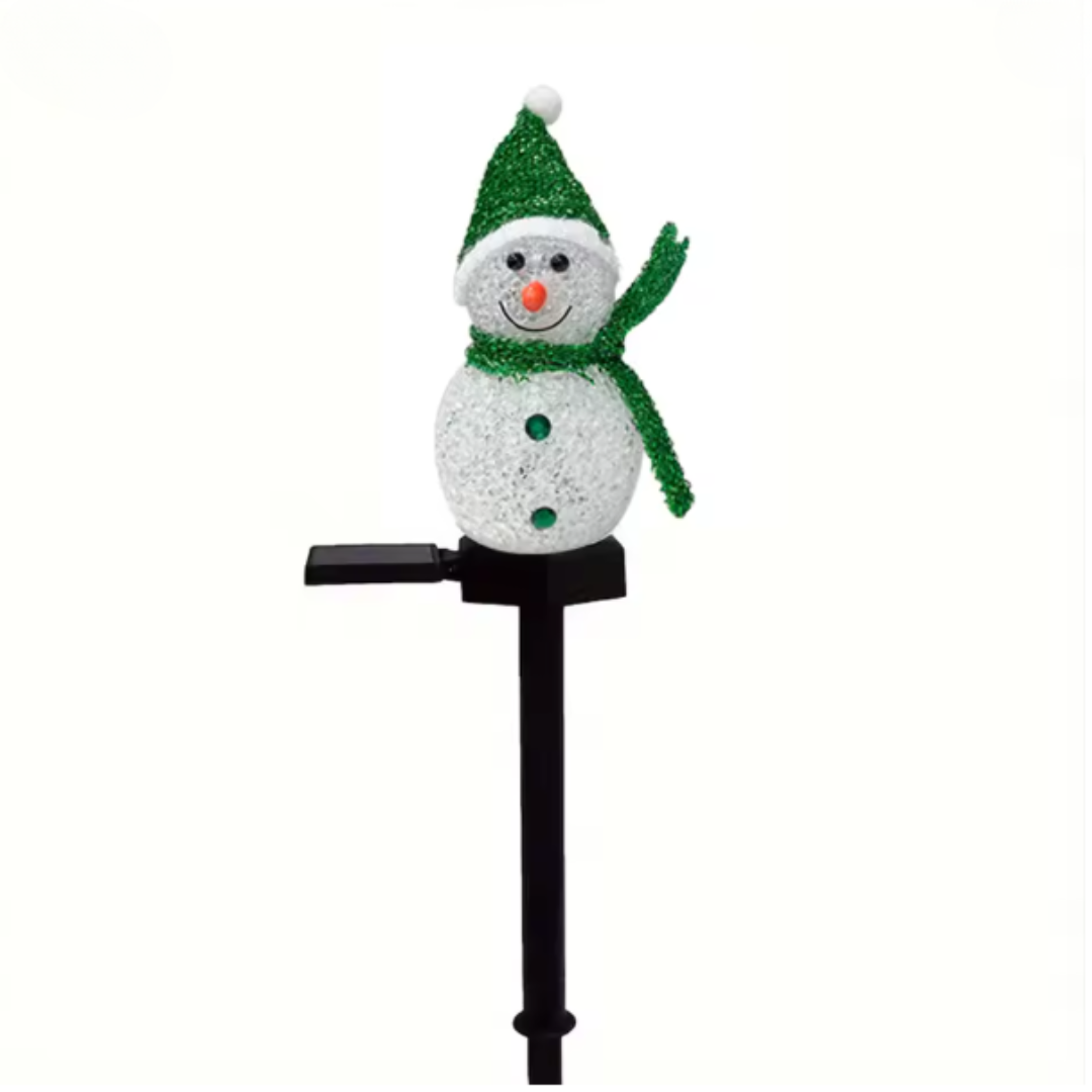 Jardioui Bonhomme de Neige Lumineux Solaire