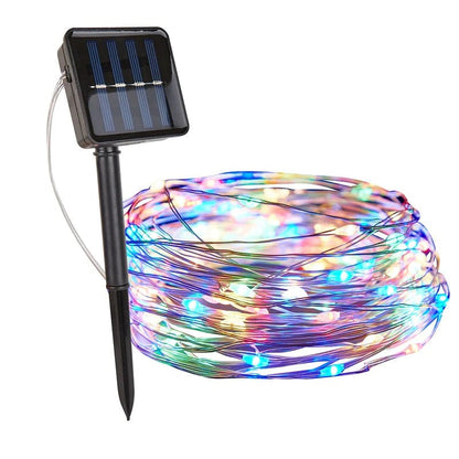 Jardioui 1 Guirlande / 5m (50 LED) / Colorée Guirlande Solaire LED Éblouissante
