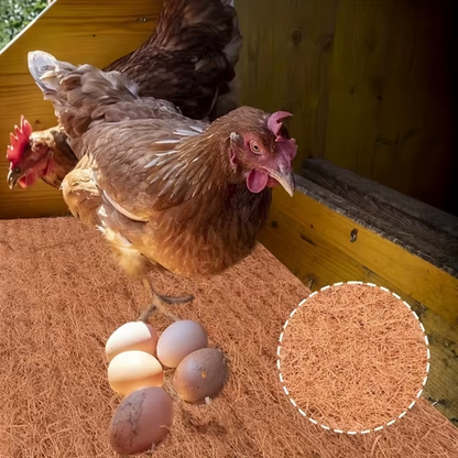 Jardioui 10 Tapis (04.00 €/ pcs) Tapis de Nidification Doux et Réutilisable pour Poulets