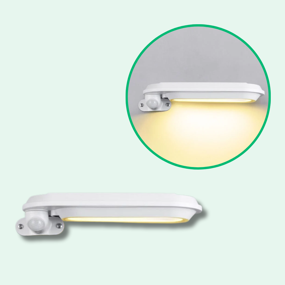 Jardioui 2 Lampadaires (24.90 €/ pcs) / Blanc / Chaude Lampadaire Solaire Détecteur de Mouvement Puissant