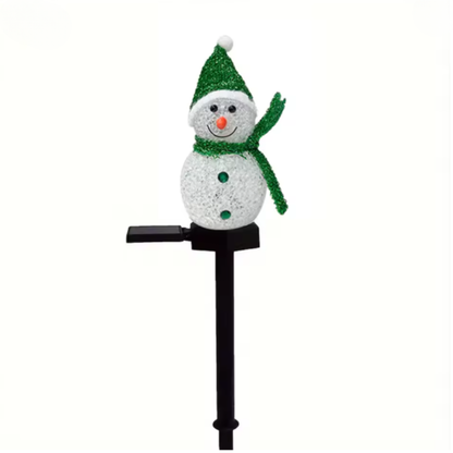 Jardioui Bonhomme de Neige Lumineux Solaire