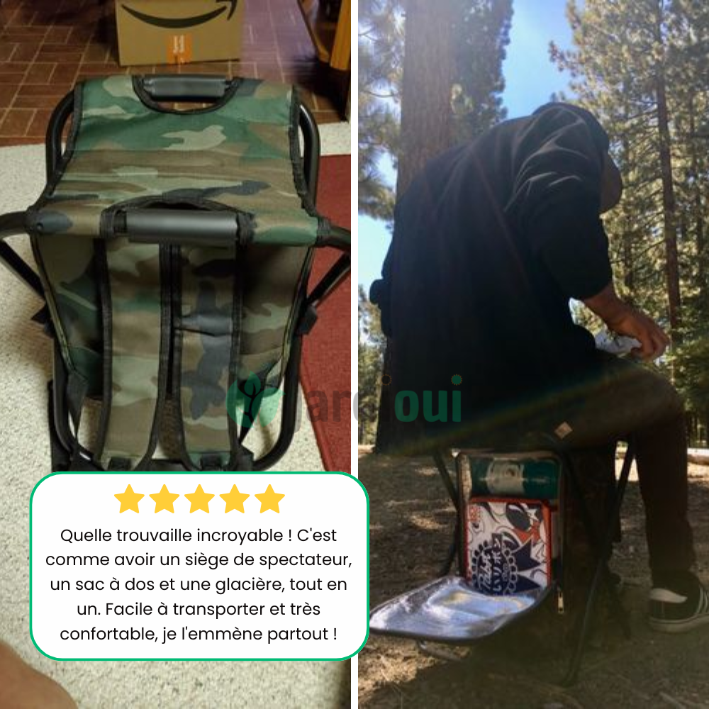 Jardioui Chaise Sac à Dos 3-en-1 Ultime