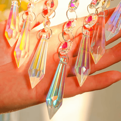 Jardioui Chandelier en Cristal Attrape-Soleil Éblouissant