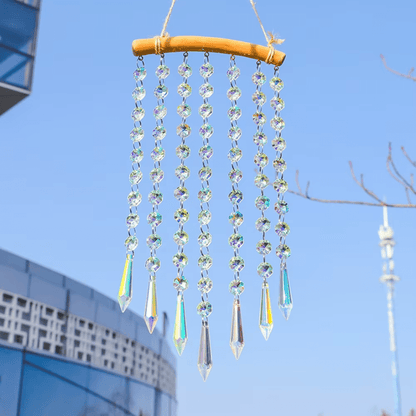 Jardioui Chandelier en Cristal Attrape-Soleil Éblouissant