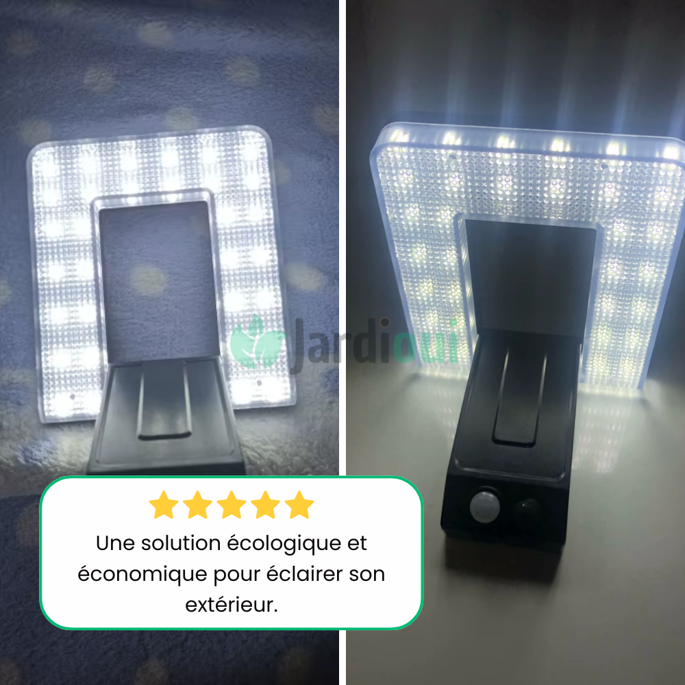 Jardioui Lampe Extérieure Solaire Détecteur de Mouvement