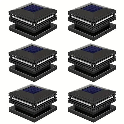 Jardioui Lumière Solaire Eclatante pour Poteaux (Lot de 2)