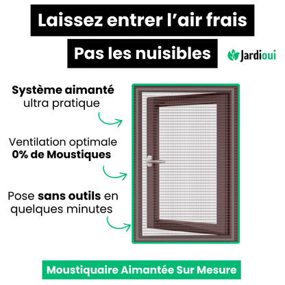 Jardioui Moustiquaire Magnétique sur Mesure