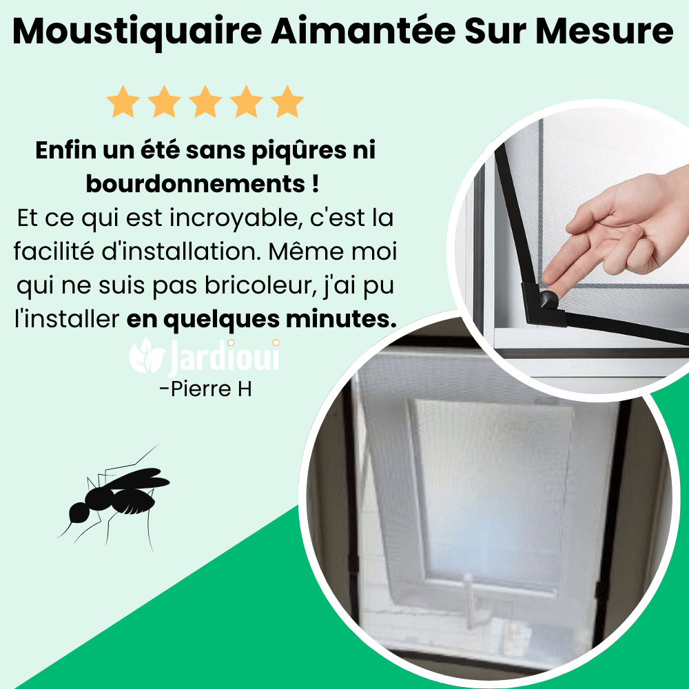 Jardioui Moustiquaire Magnétique sur Mesure