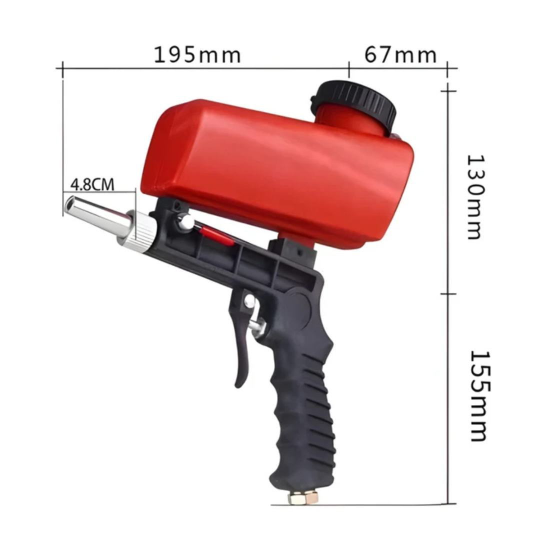 Jardioui Pistolet de Sablage Réglable Puissant