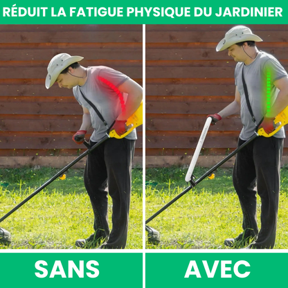 Jardioui Poignée Réglable Universelle pour Débroussailleuse (+1 Sangle Offerte)