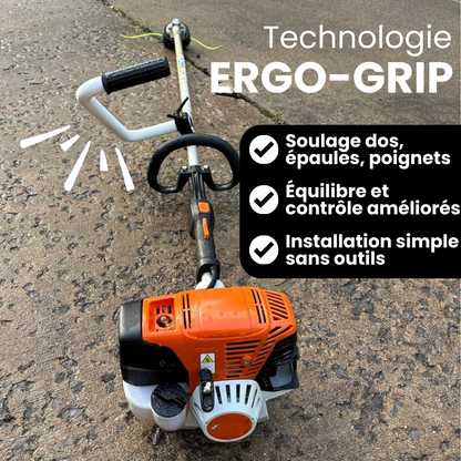 Jardioui Poignée Réglable Universelle pour Débroussailleuse (+1 Sangle Offerte)