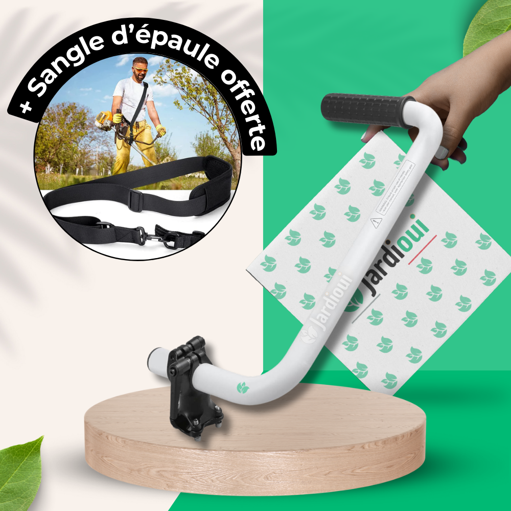 Jardioui Poignée Réglable Universelle pour Débroussailleuse (+1 Sangle Offerte)