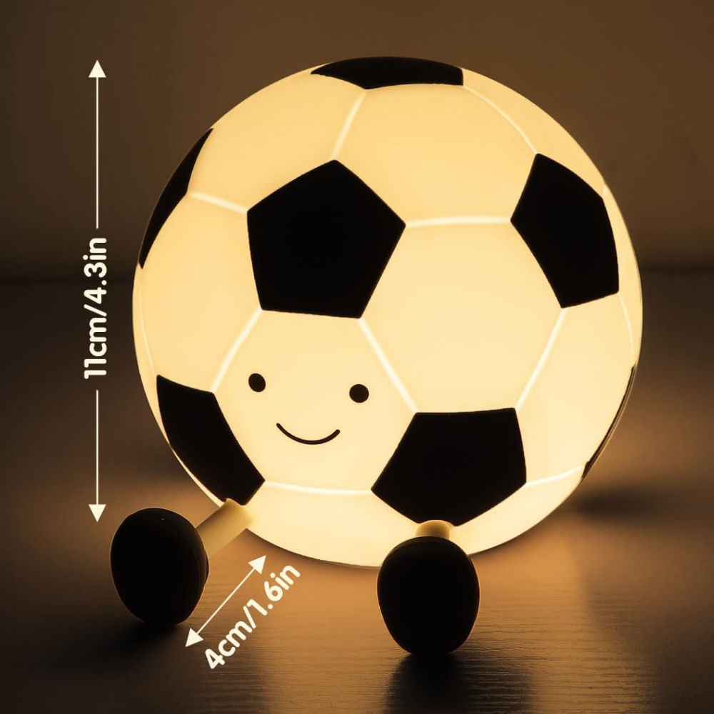 Jardioui Veilleuse Ballon de Foot Tactile Apaisante