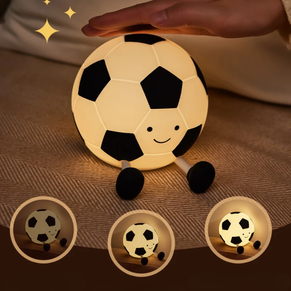 Jardioui Veilleuse Ballon de Foot Tactile Apaisante