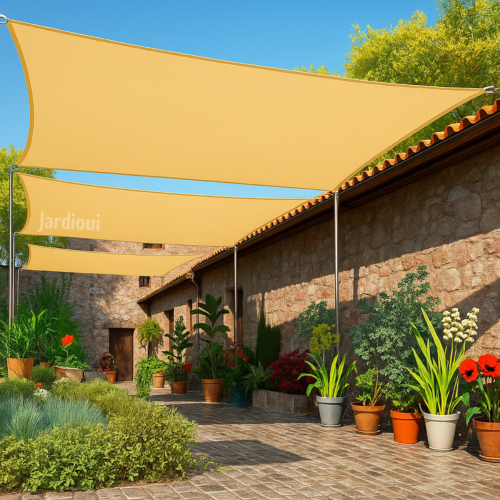 Jardioui Voile d'Ombrage Rectangulaire Premium