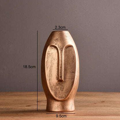 frJardioui 3 Vase en Céramique "Visage Archaïque"