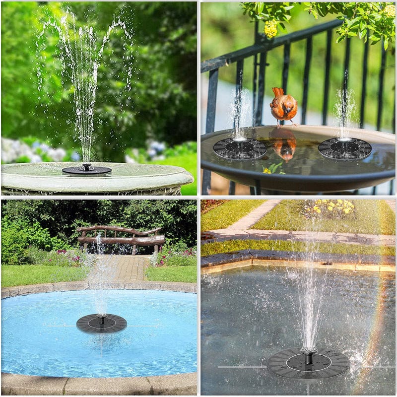 Jardioui Fontaine solaire à LED Multicolores