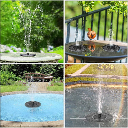 Jardioui Fontaine solaire à LED Multicolores