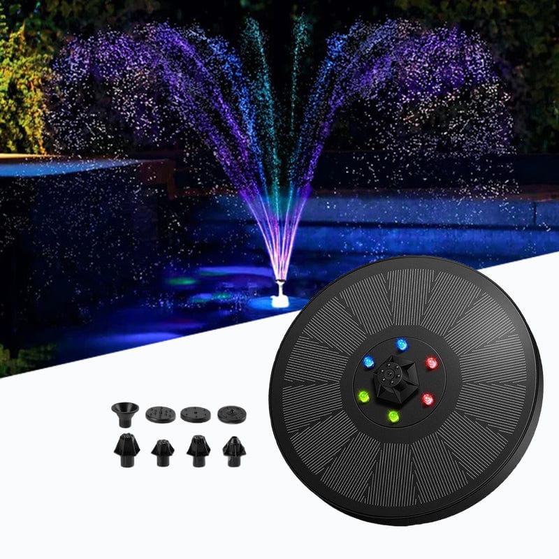 Jardioui Fontaine solaire à LED Multicolores